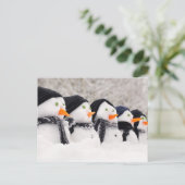 Carte Postale Neiges En Rangée (Debout devant)