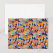 Carte Postale Neighborhood Block City Houses Pattern (Devant / Derrière)