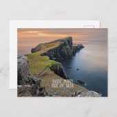 Carte Postale Neist Point, île de Skye, Écosse (Devant / Derrière)