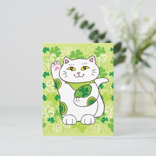 Carte Postale Neko Saint-Patrick (Debout devant)