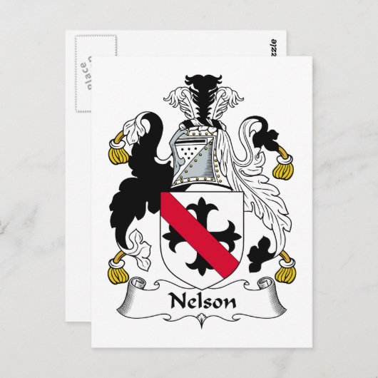 Carte Postale Nelson Family Crest (Devant / Derrière)