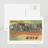 Carte Postale Nelsonville, Ohio - Scènes de grandes lettres (Devant / Derrière)