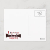 Carte postale NEMO Tempête d'hiver survécue (Dos)