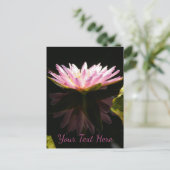 Carte Postale Nénuphar Lotus Rose (Debout devant)