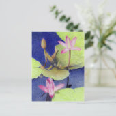 Carte postale Nénuphar Pink Lotus (Debout devant)