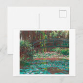 CARTE POSTALE "NÉNUPHAR POND" 1889 CLAUDE MONET (Devant / Derrière)