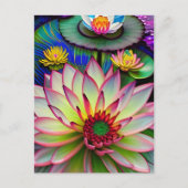 Carte postale Nénuphar rose (Devant)