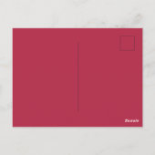 Carte Postale Nénuphar rose rouge (Dos)