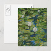 Carte postale - nénuphars aux jardins de Hopeland (Devant / Derrière)