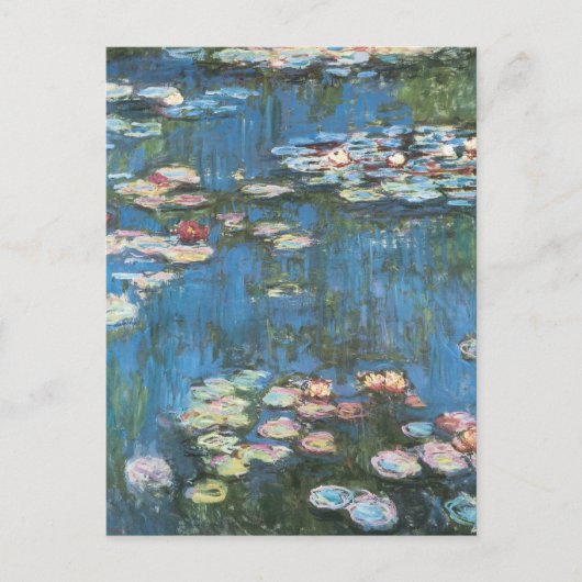 Carte Postale Nénuphars de Claude Monet, Impressionnisme Vintage (Devant)