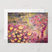 Carte Postale nénuphars fleurissent (Devant / Derrière)