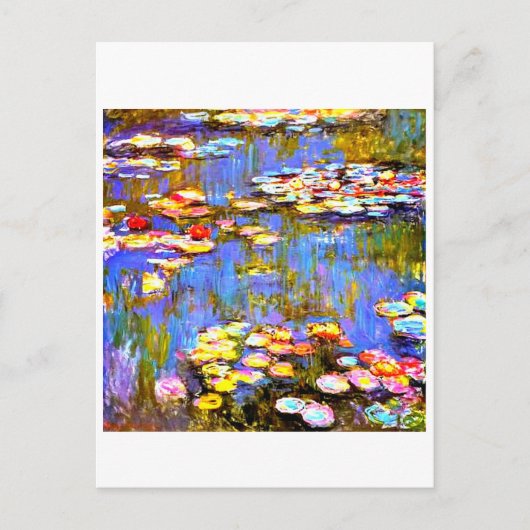 Carte Postale Nénuphars par Claude Monet - Art Post Card (Devant)