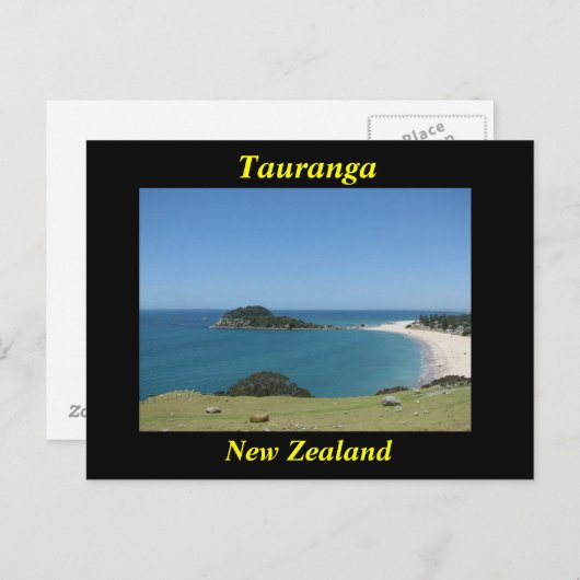 Carte postale néo-zélandaise (Devant / Derrière)