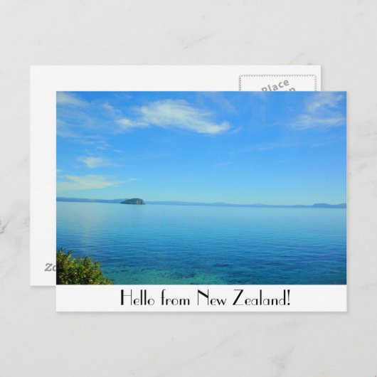 Carte postale néo-zélandaise (Devant / Derrière)