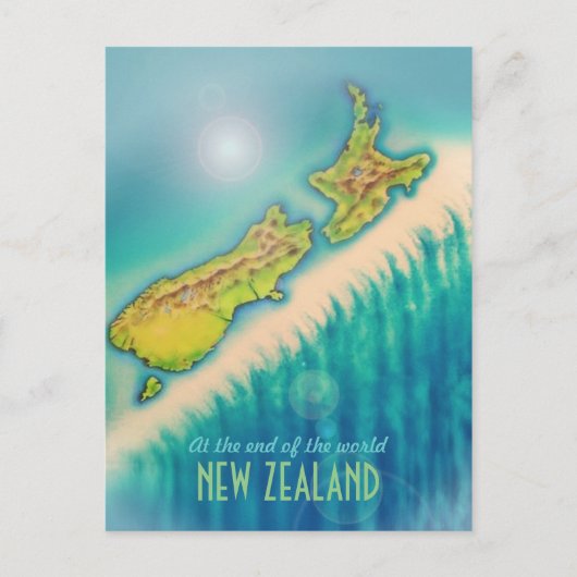 Carte postale néo-zélandaise (Devant)
