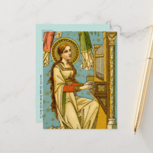 Carte Postale NéoGothique Ste Cécile de Rome (détail; BNG 02) Po