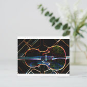 Carte Postale Neon Cello (Debout devant)