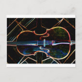 Carte Postale Neon Cello (Devant)