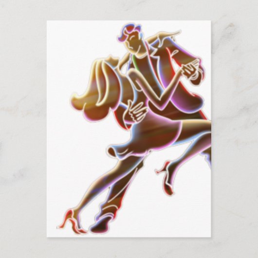 Carte Postale Neon Dancers (Devant)