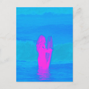 Carte Postale Neon de givre