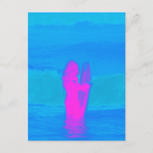 Carte Postale Neon de givre (Devant)