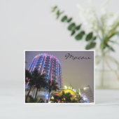 Carte Postale néon du casino (Debout devant)