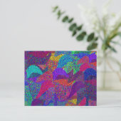 Carte Postale Neon Feuilles Fall (Debout devant)