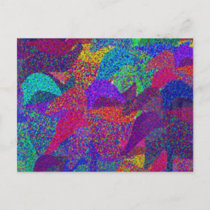 Carte Postale Neon Feuilles Fall