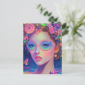 Carte Postale Neon Garden Goddess (Debout devant)