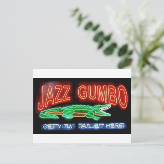 Carte Postale Neon Gumbo (Debout devant)