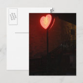 Carte Postale Neon heart (Devant / Derrière)