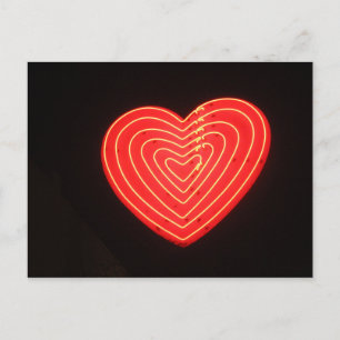 Carte Postale Neon Heart 2
