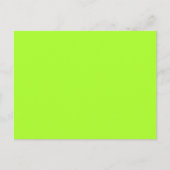 Carte Postale Neon Limeade Jaune Vert Solid Couleur Arrière - pl (Devant)