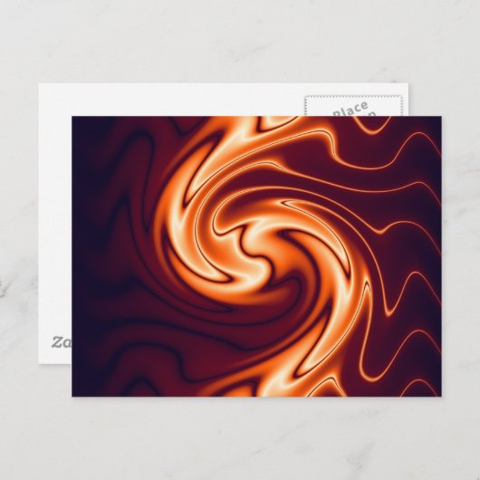 Carte postale Neon Marbling (Devant / Derrière)