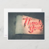 Carte Postale Neon Merci (Devant / Derrière)