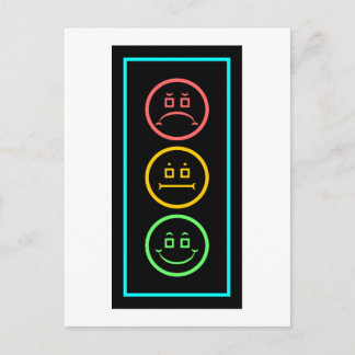 Carte Postale Neon Moody Stoplight