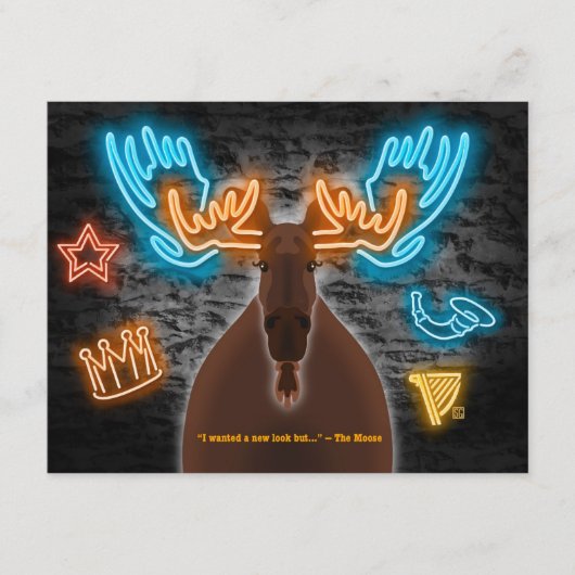 Carte postale Neon Moose 10-Pack (Devant)