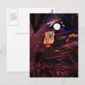 Carte Postale Neon Owl Thunderstorm Flash Fantasia (Devant / Derrière)