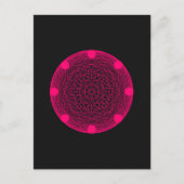 Carte Postale Neon Pink Mandala - Personnalisable (Devant)