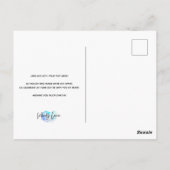 Carte Postale Neon Purim (Dos)