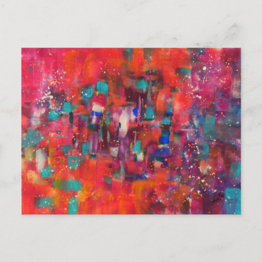 Carte Postale Neon Rain (Devant)