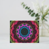 Carte Postale Neon Rainbow Star (Debout devant)