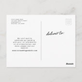 Carte Postale Neon Sign Modern Tropical Enregistrer la date (Dos)