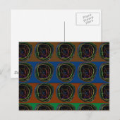 Carte Postale NEON Sparkle Graphle LINE art (Devant / Derrière)