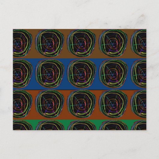 Carte Postale NEON Sparkle Graphle LINE art (Devant)