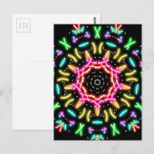 Carte Postale néon super (Devant / Derrière)