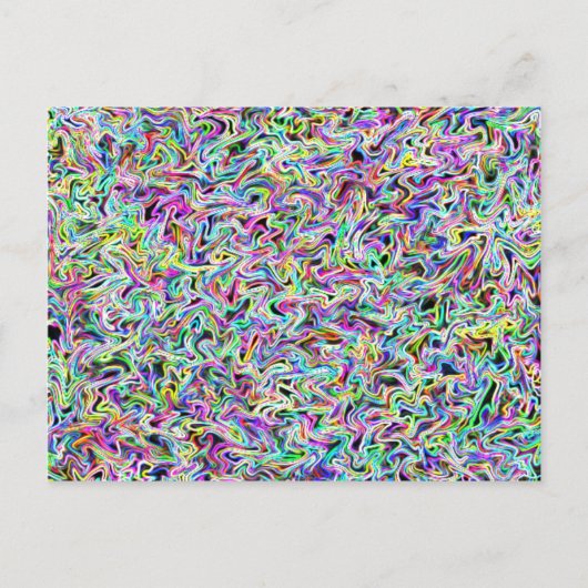 Carte postale Neon Swirl (Devant)