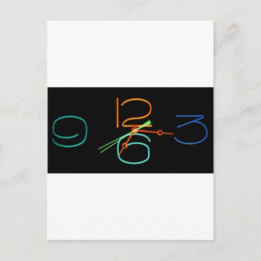 Carte Postale Neon Time (Devant)