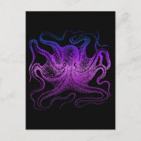 Neon Violet Mer Octopus Océan Cephalopode