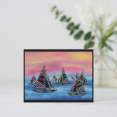 Carte Postale Neon vole au soleil (Debout devant)